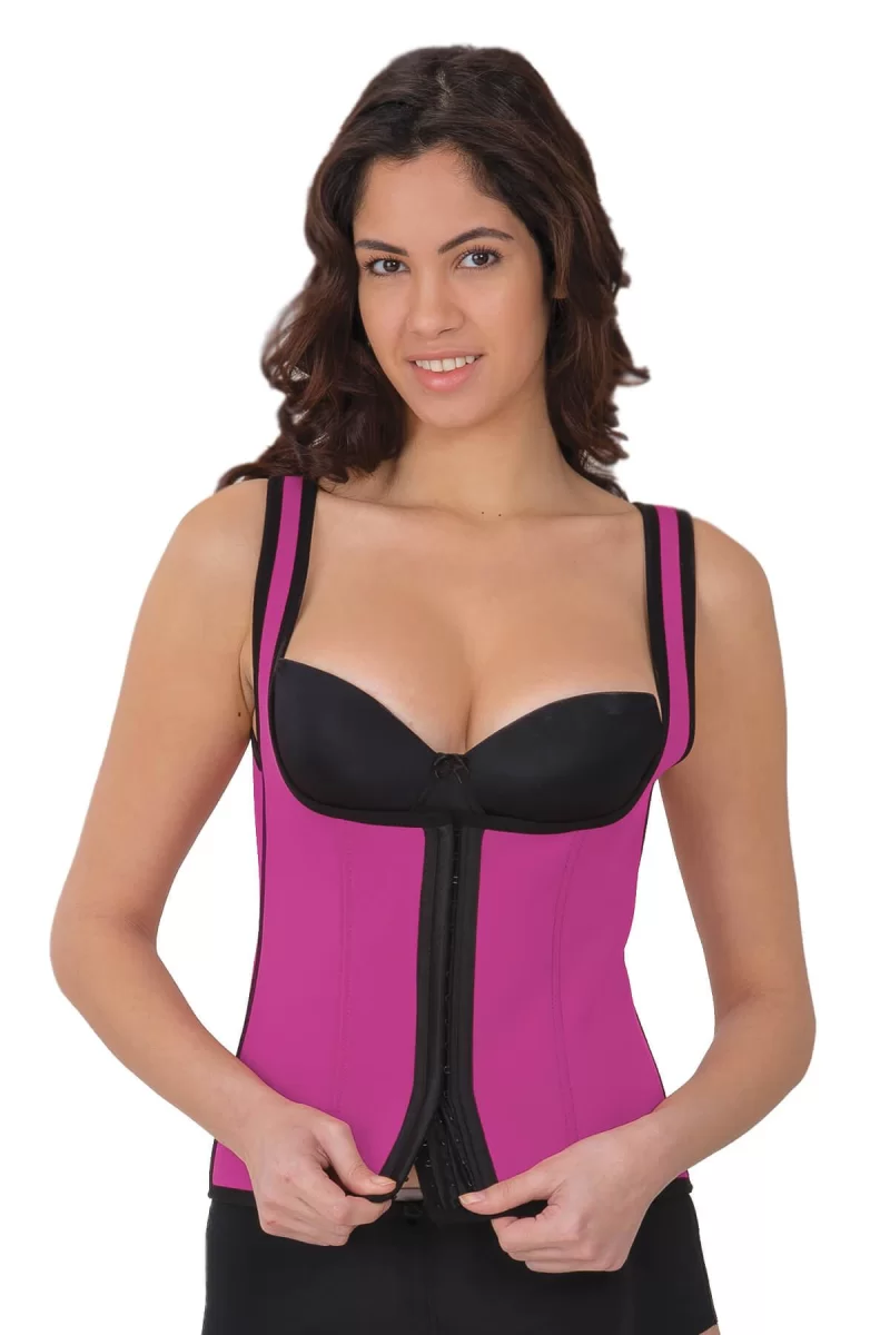 Pembe Mı 9173 Terletici Agraflı Göğsü Açık Atlet Korse