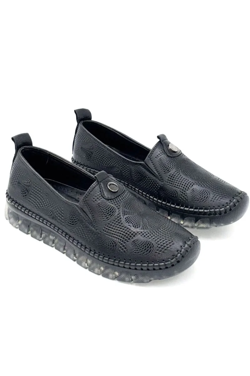 Rinna Siyah Deri Spor Ayakkabı