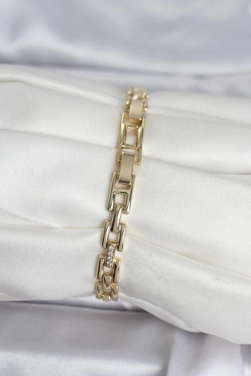 Xuping Zincir Model Gold Renk Kadın Bileklik