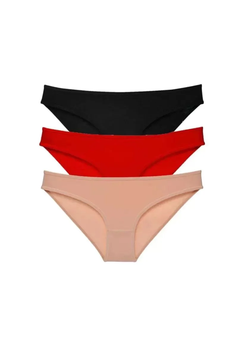 3 Adet Süper Eko Set Likralı Kadın Slip Külot 539