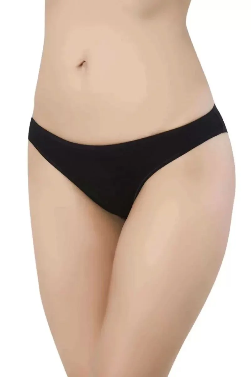 6 Adet Süper Eko Set Likralı Kadın Slip Külot Siyah Kırmızı