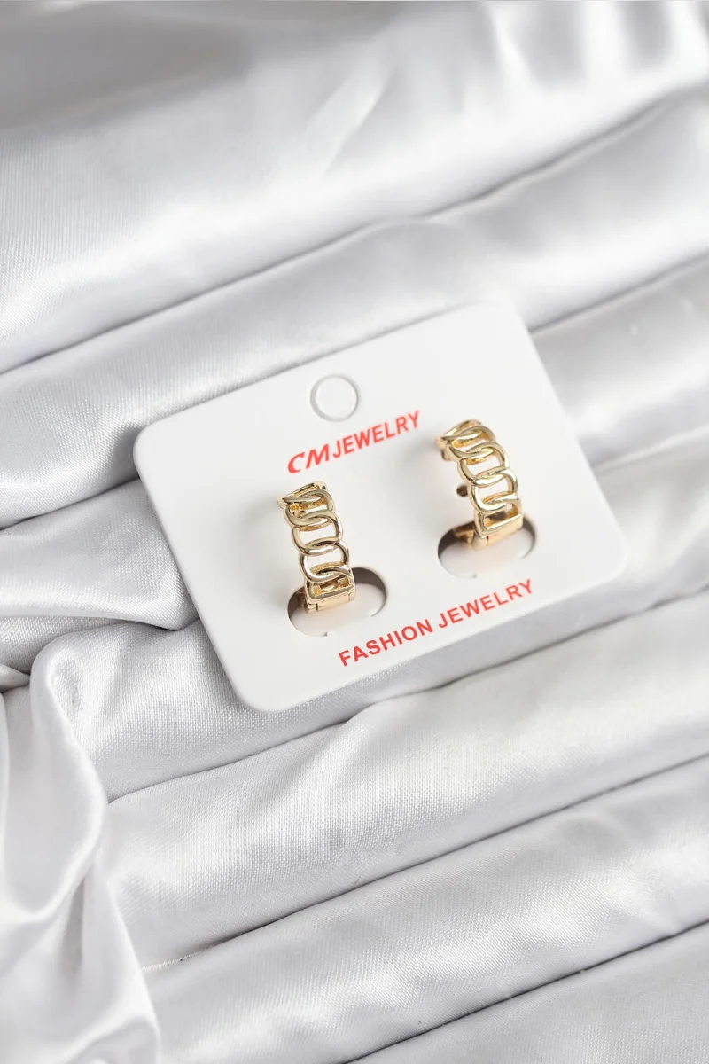 14K Gold Renk Kaplama Samanyolu Model CM Kadın Küpe