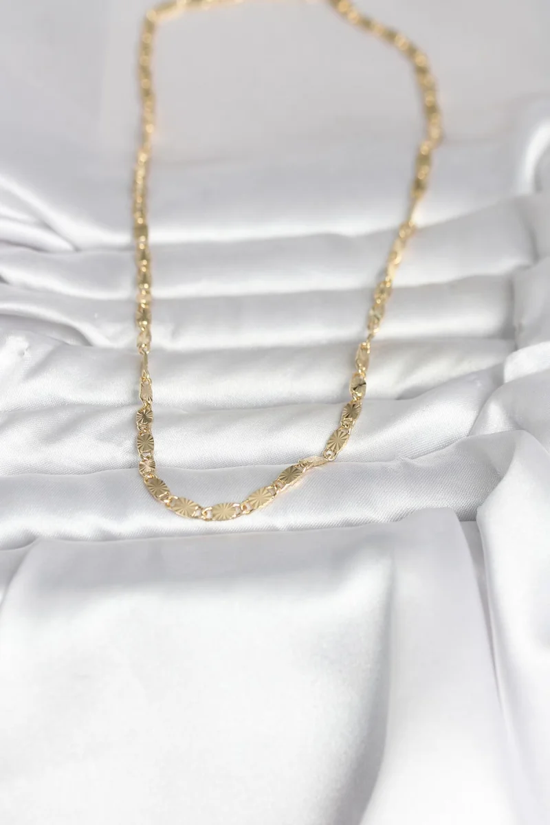 CM 14K Gold Renk Lazer Model 45 cm Kadın Kolye