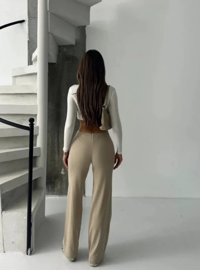 Kadın Modern Bej Pantolon
