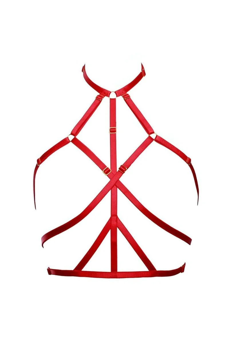 Göğsü Saran Şık Lastik Harness - Brf148