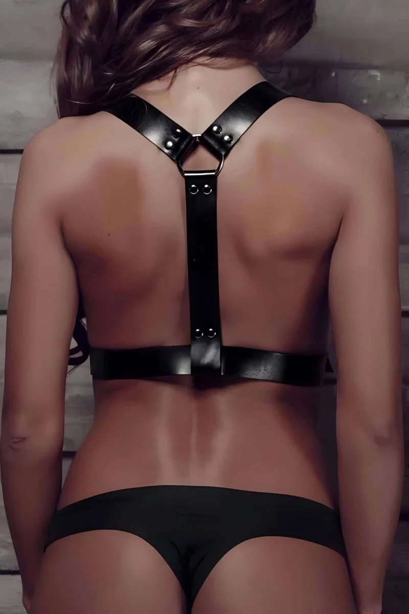 Deri Omuz Üzeri Kemer Şık Harness - Brf529