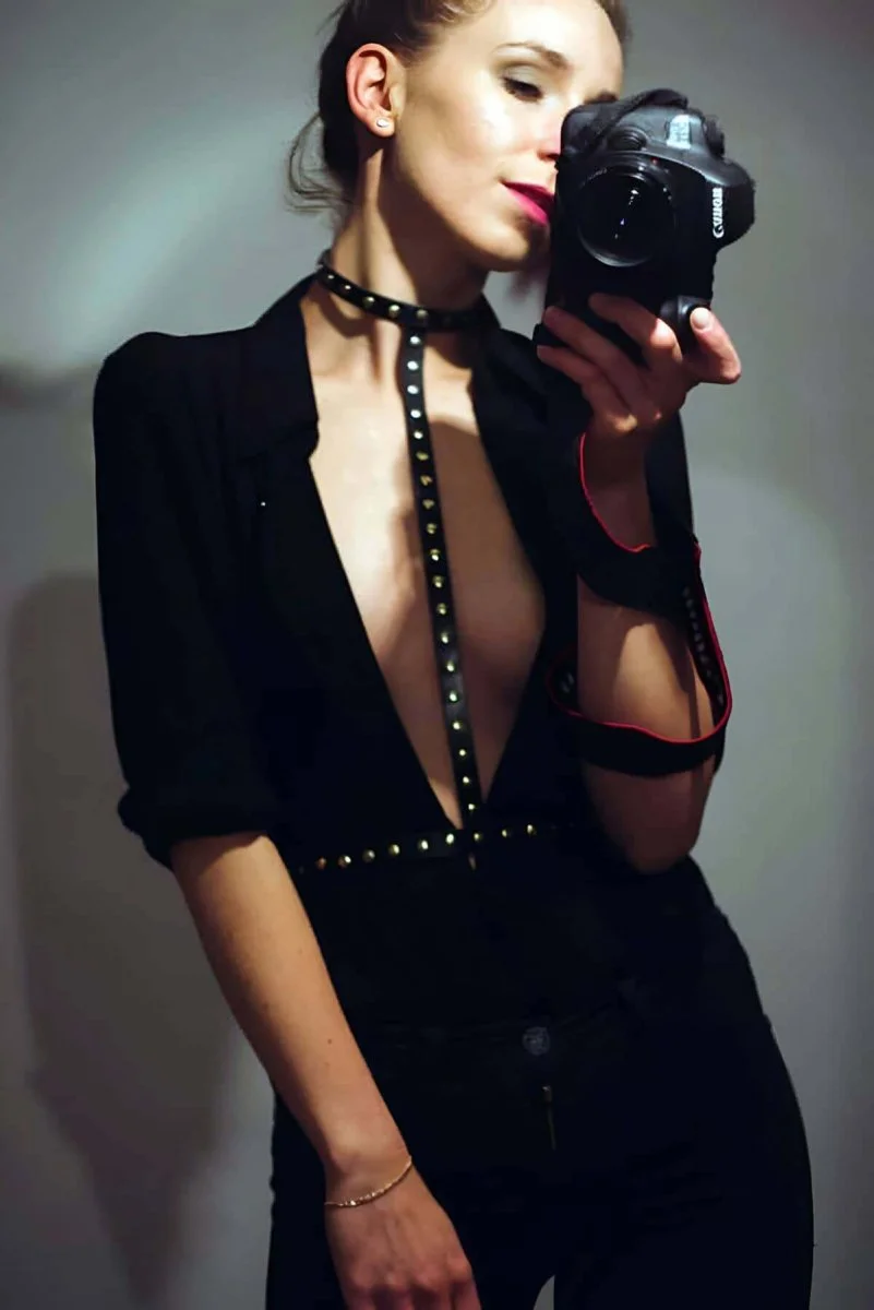 Sıralı Perçinli Şık Harness - Brf343