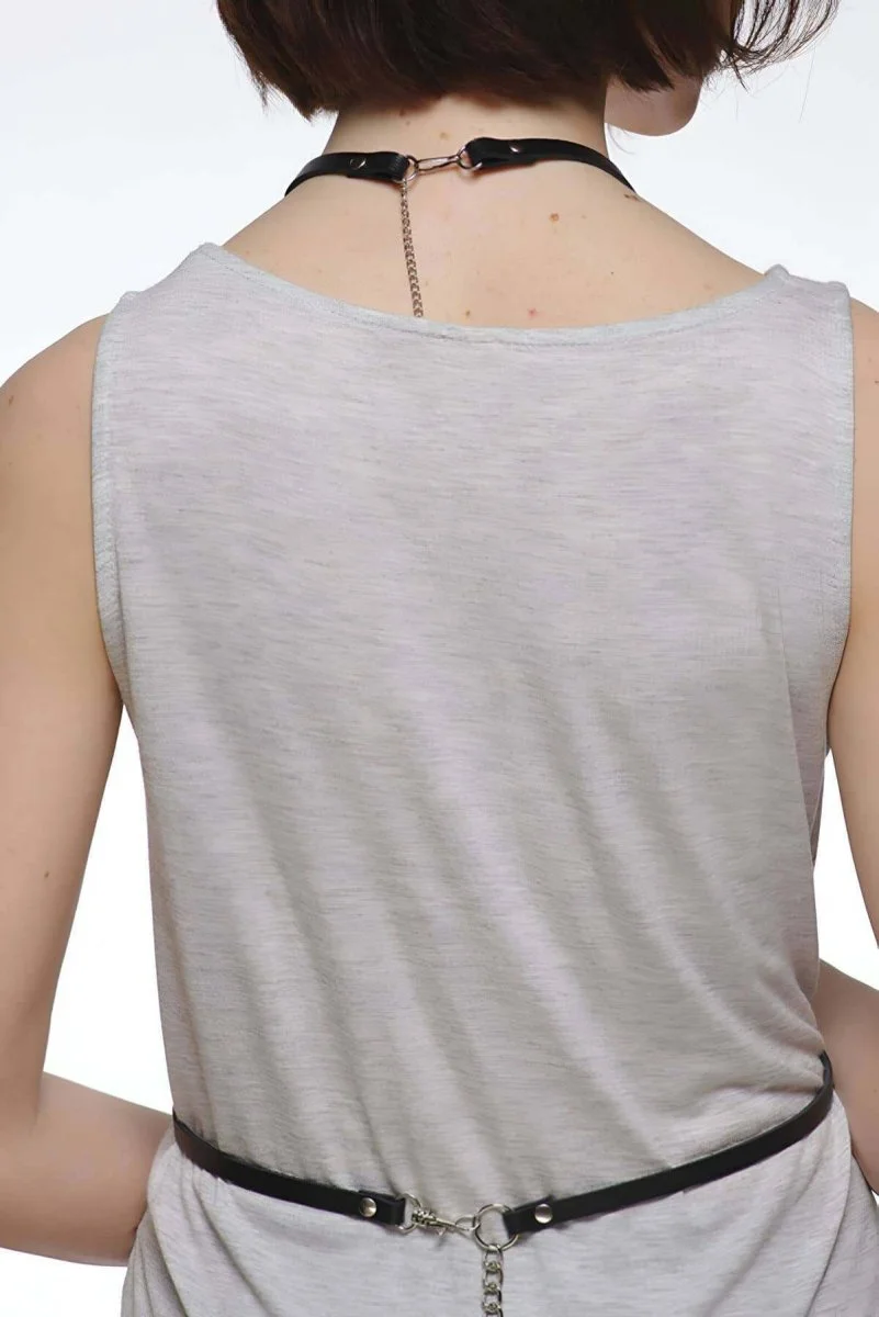 T-shirt, Gömlek Üzeri Deri Aksesuar - Brf183