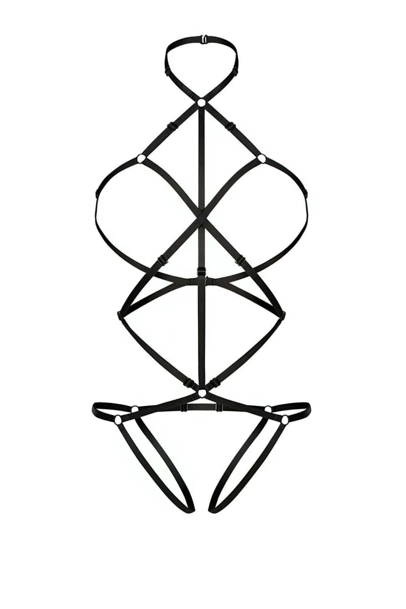 Vücudu Saran Seksi Harness - Brf37