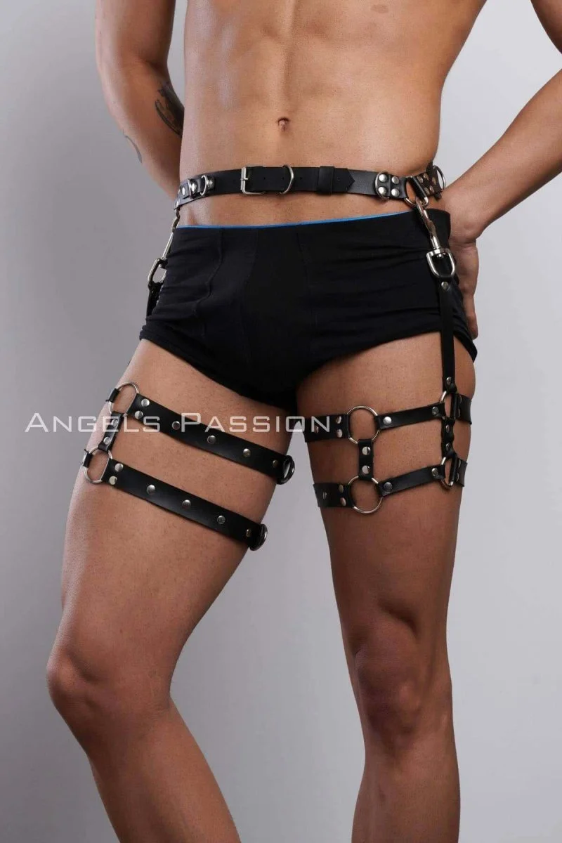 Erkek  Bacak Harness, Bacak Pantolon Kemeri, Erkek  Kısa Jartiyer - Brfm94
