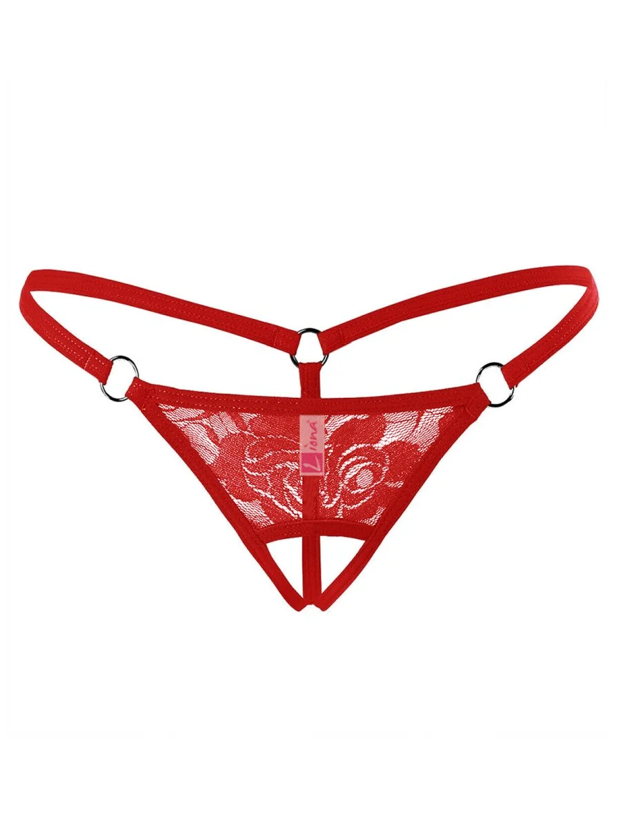 Fantezi İç Giyim Ağı Açık Dantelli Fantazi G String