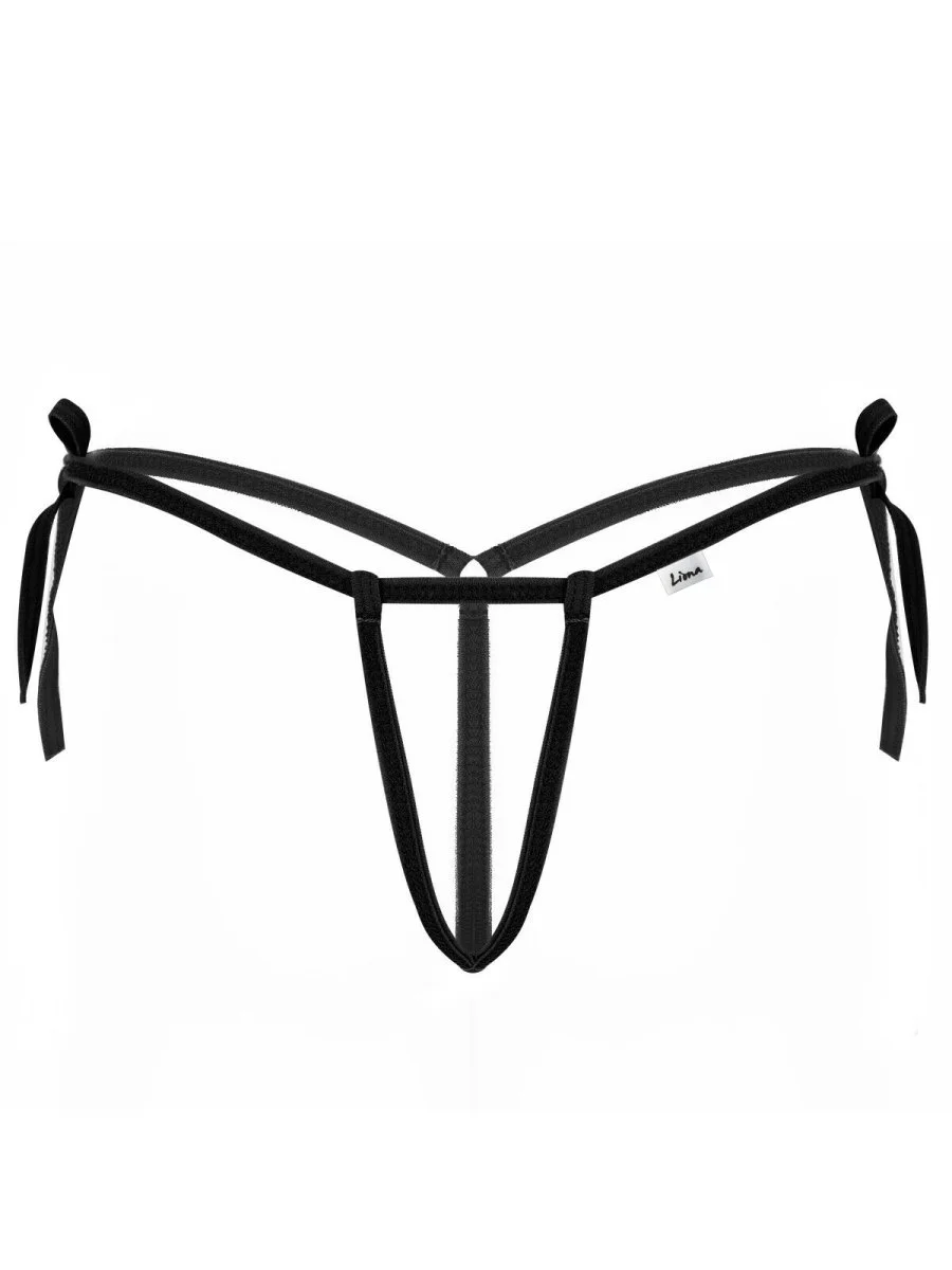 Siyah İpli Kadın Büyük Beden Fantezi G String