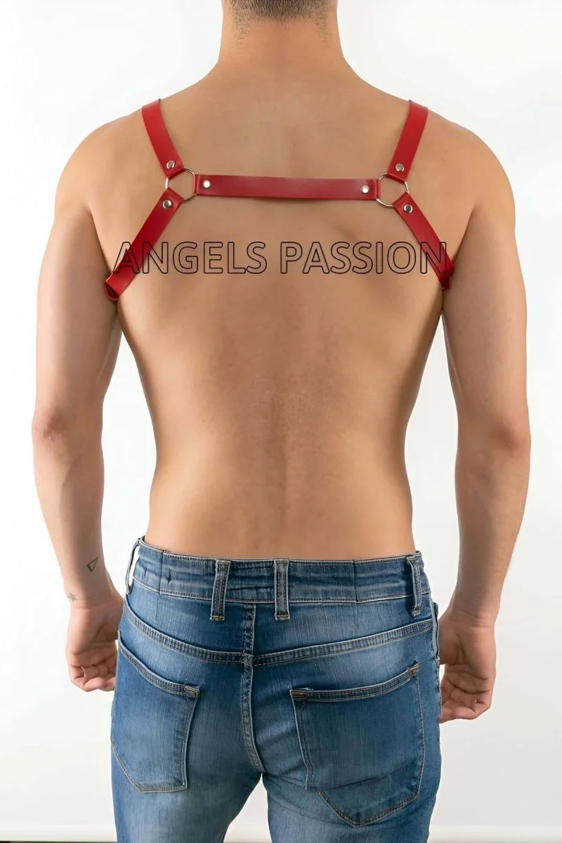 Deri Erkek  Fantazi Giyim, Seksi Deri Erkek  Harness - Brfm9