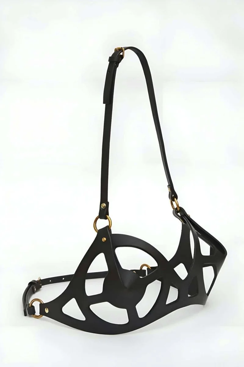 Deri Fantazi Sütyen, Göğüs Harness - Brf1155