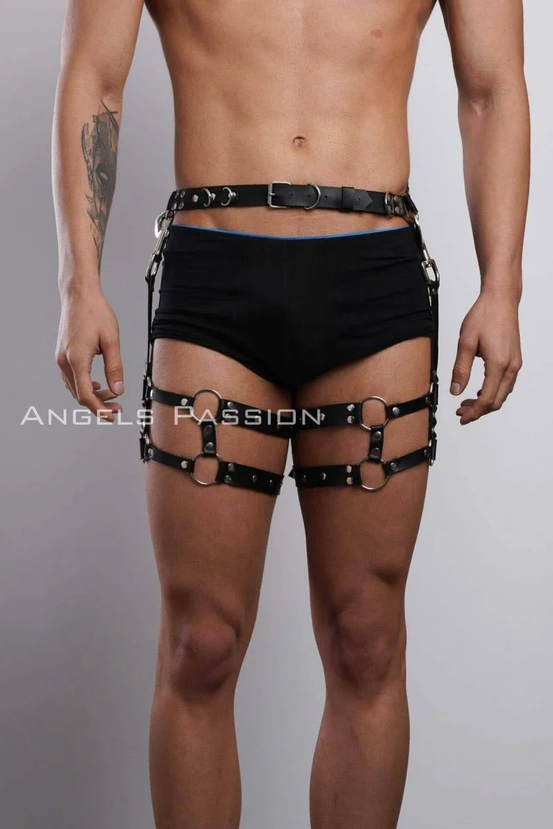 Erkek  Bacak Harness, Bacak Pantolon Kemeri, Erkek  Kısa Jartiyer - Brfm94