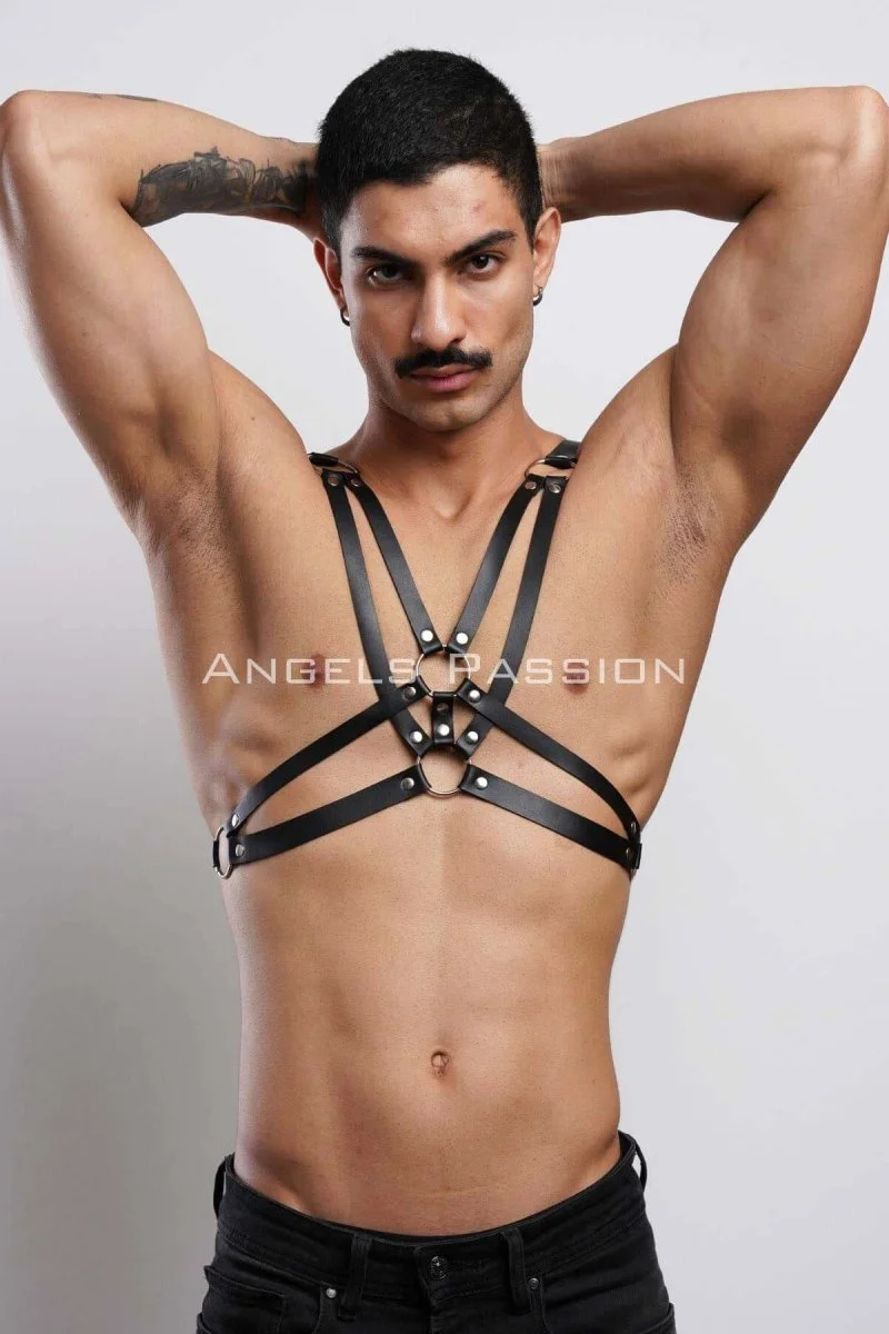 Erkek  Göğüs Harness, Erkek  T-shirt Üzeri Aksesuar - Brfm104