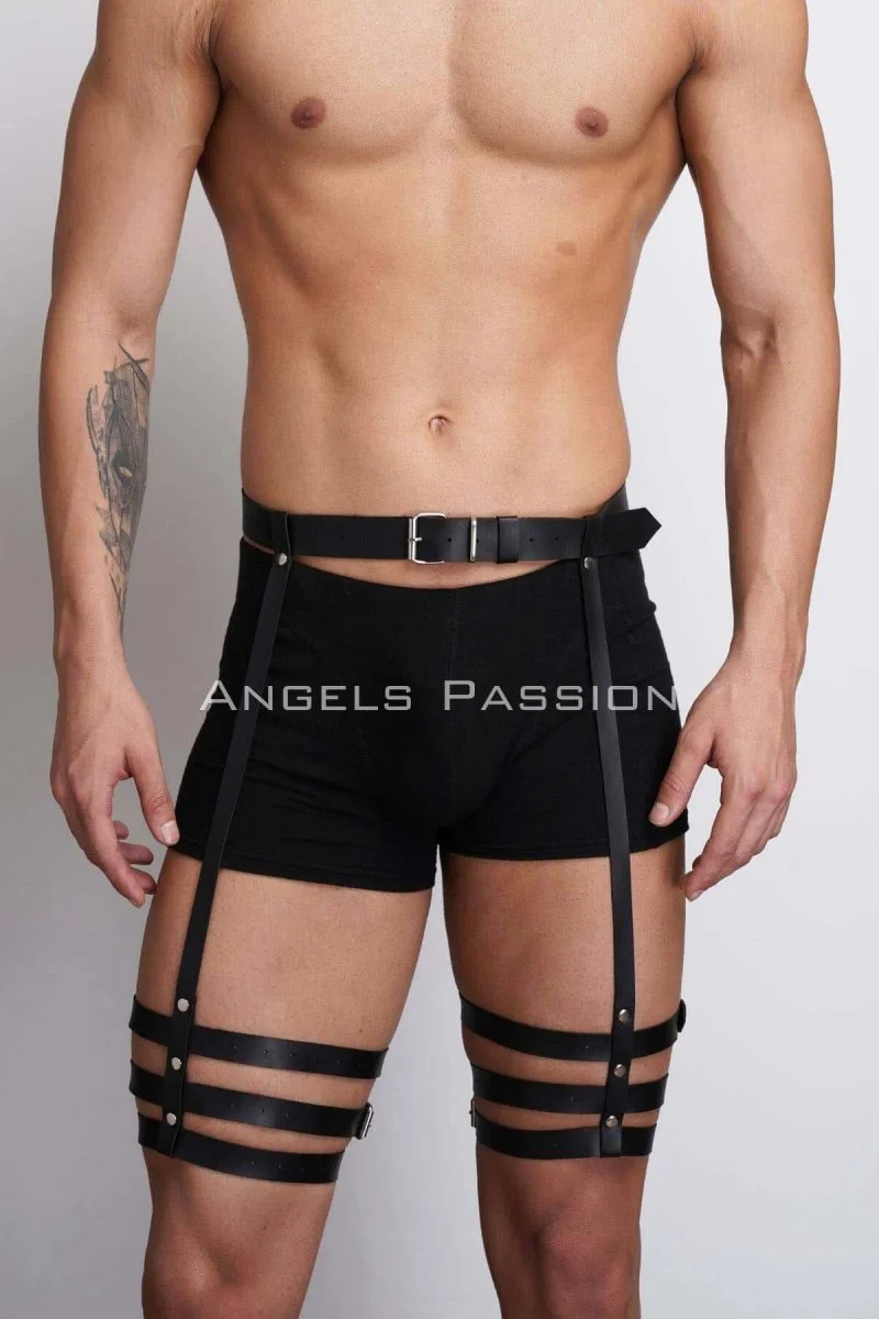 Erkek  Jartiyer Harness, Erkek  Bacak Aksesuar, Erkek  Fantezi Giyim - Brfm170
