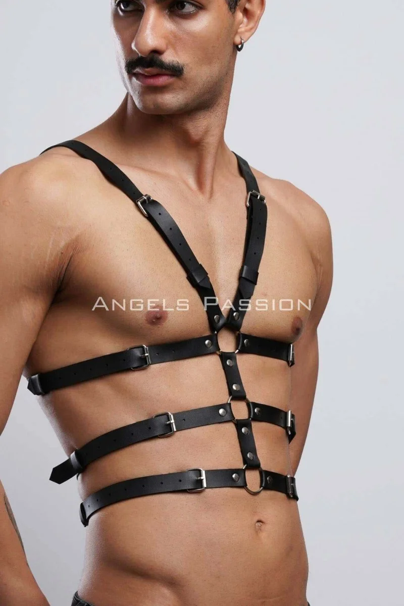 Erkek  İç Giyim Seksi Fantazi Giyim - Erkek  Deri Fantazi Giyim - Seksi Erkek  Deri Harness - Brfm38
