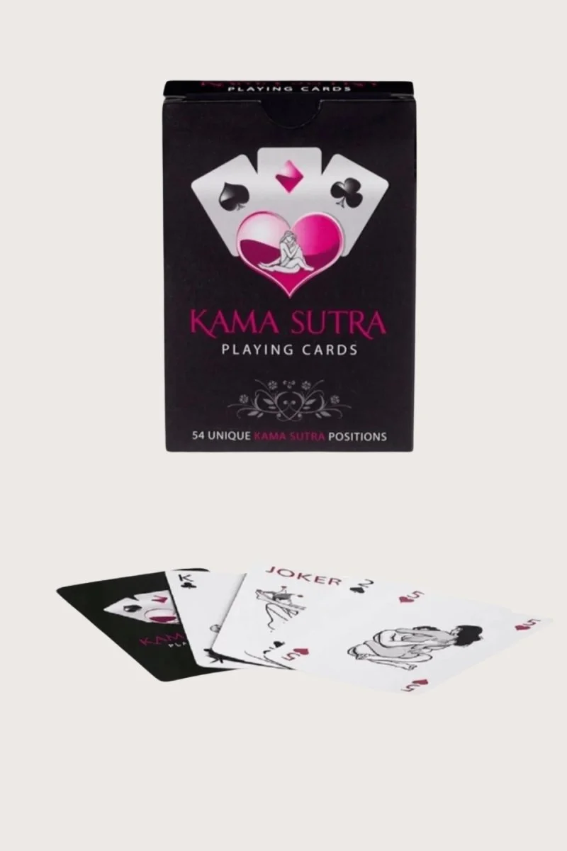 Sexy Görselli Oyun Kartı Kama Sutra Kırmızı Kırbaç Set