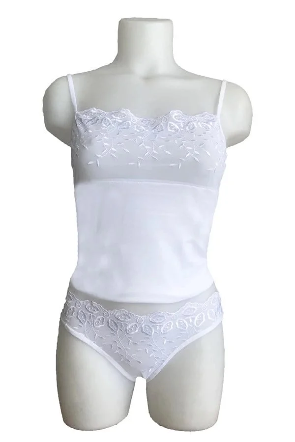 Berrak Brodeli İp Askılı Bikini Takım 2112