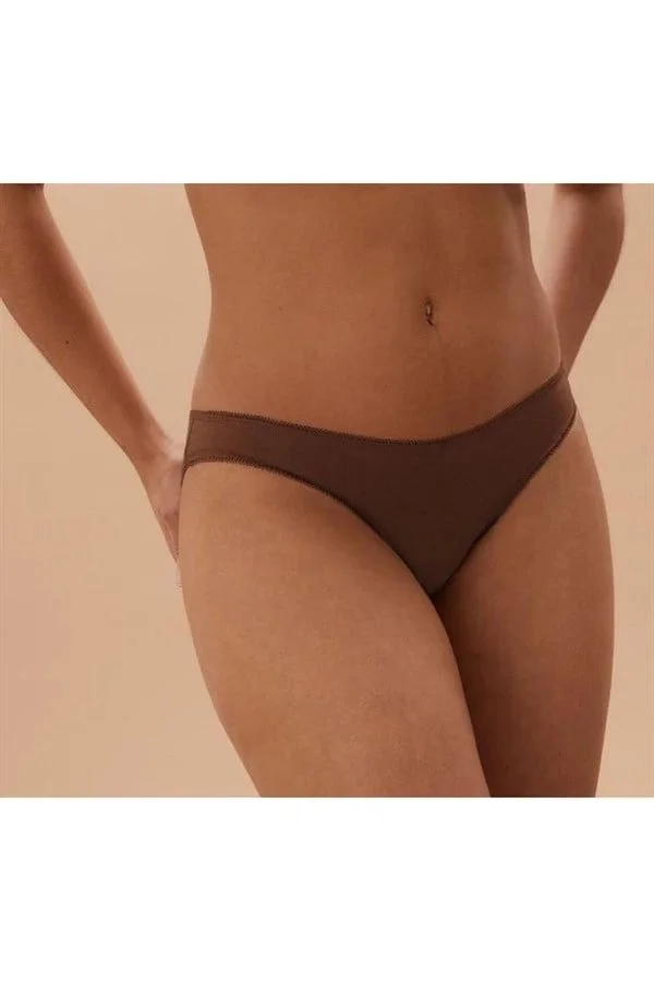 Berrak Kadın Full Licra Düz Bikini Külot 2056