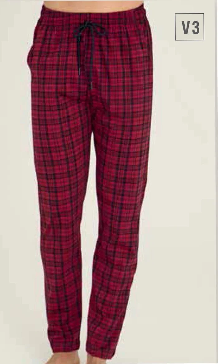 Tek Alt Kareli Desen Pantalon Kly 306