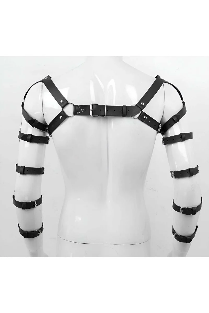 Erkek  Kol Ve Omuz Harness, Seksi Erkek  Fantezi Deri Giyim - Brfm166