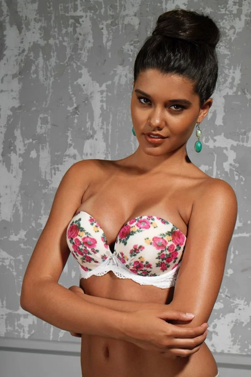 Gardenia Big Size Plunge Bra, Ekru Konforlu Ve Şık Sütyen
