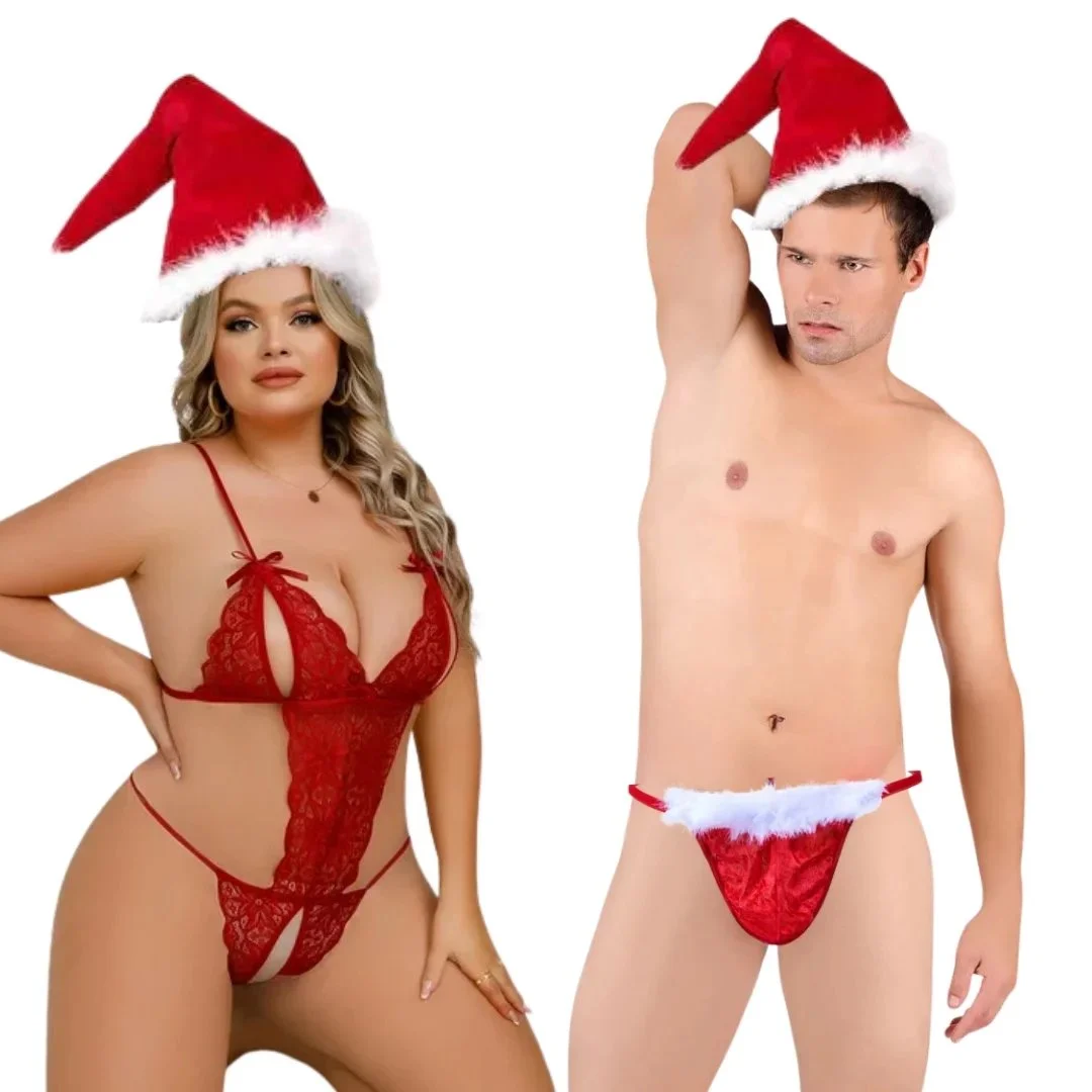 Seksi Erkek Ve Kadın Yılbaşı Seti