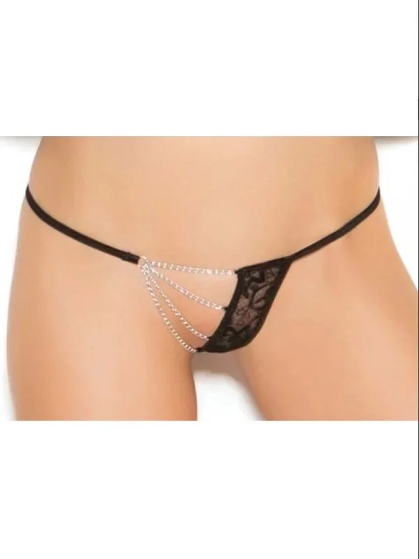 Fantezi Zincirli Dantelli String-tanga