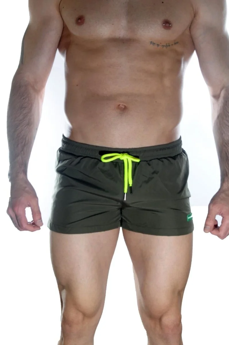 Erkek Yeşil Mini Mayo Short