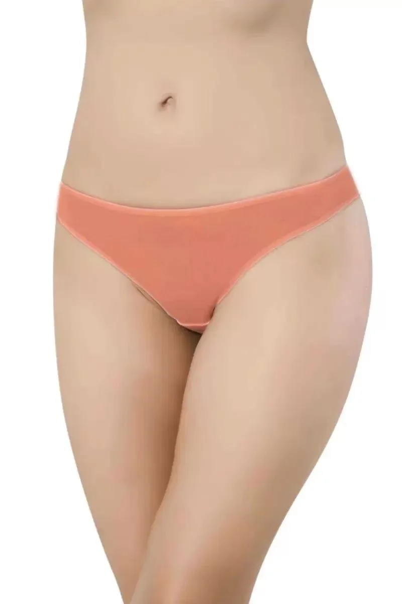 4 Adet Eko Set Likralı Kadın Slip Külot Pudra Fuşya