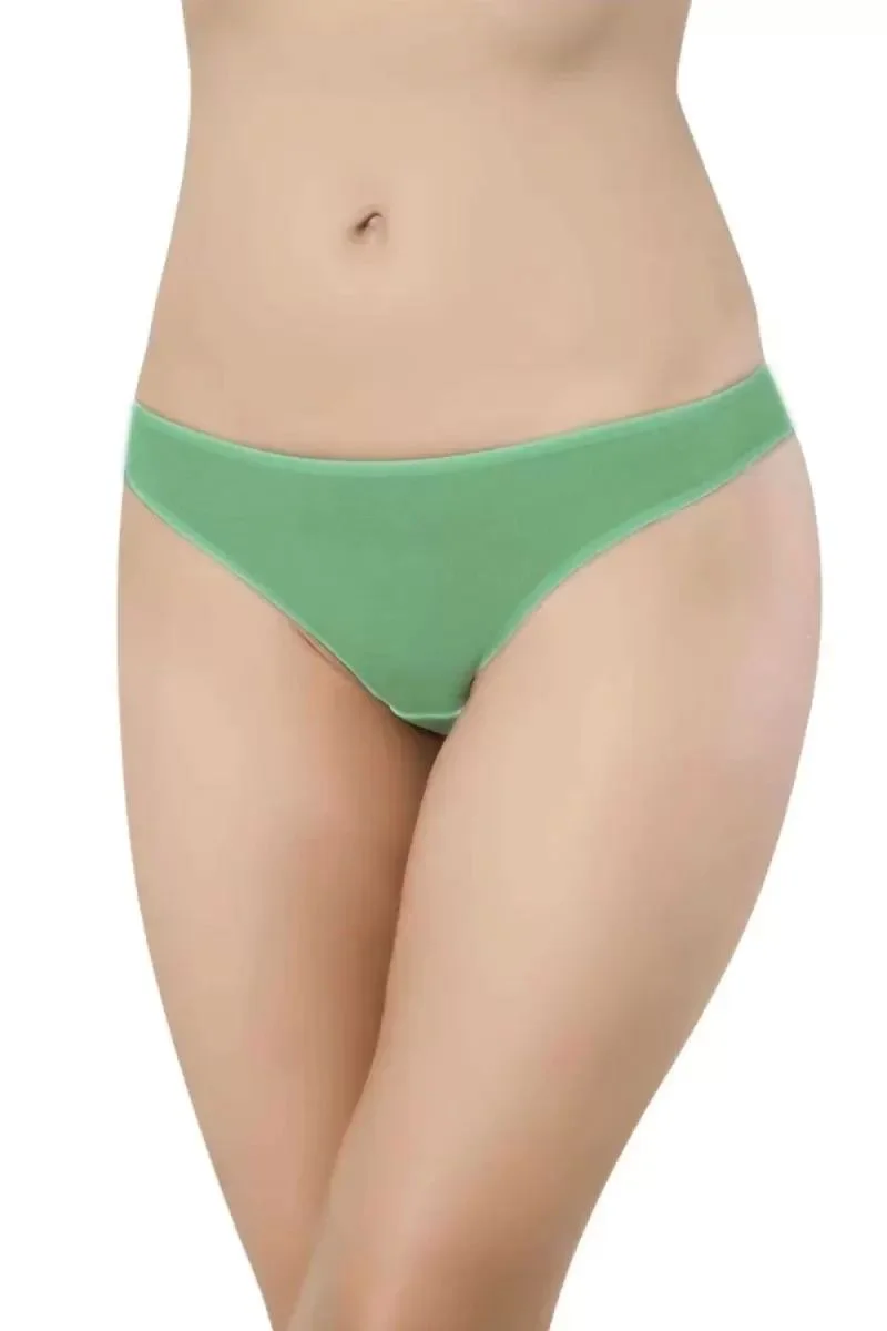 15 Adet Süper Eko Set Likralı Kadın Slip Külot Ten Pudra Yeşil