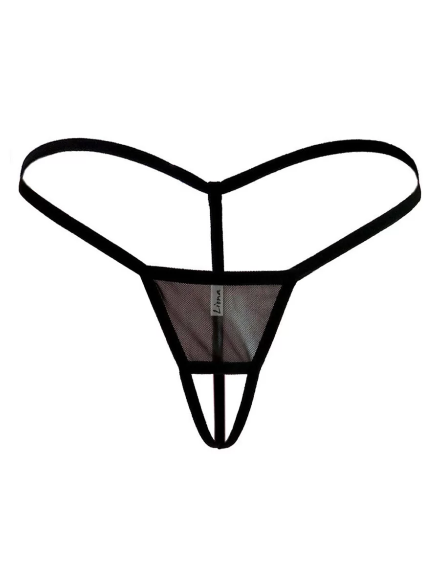 Fantazi İç Giyim Kadın Mini Siyah Fantezi G String