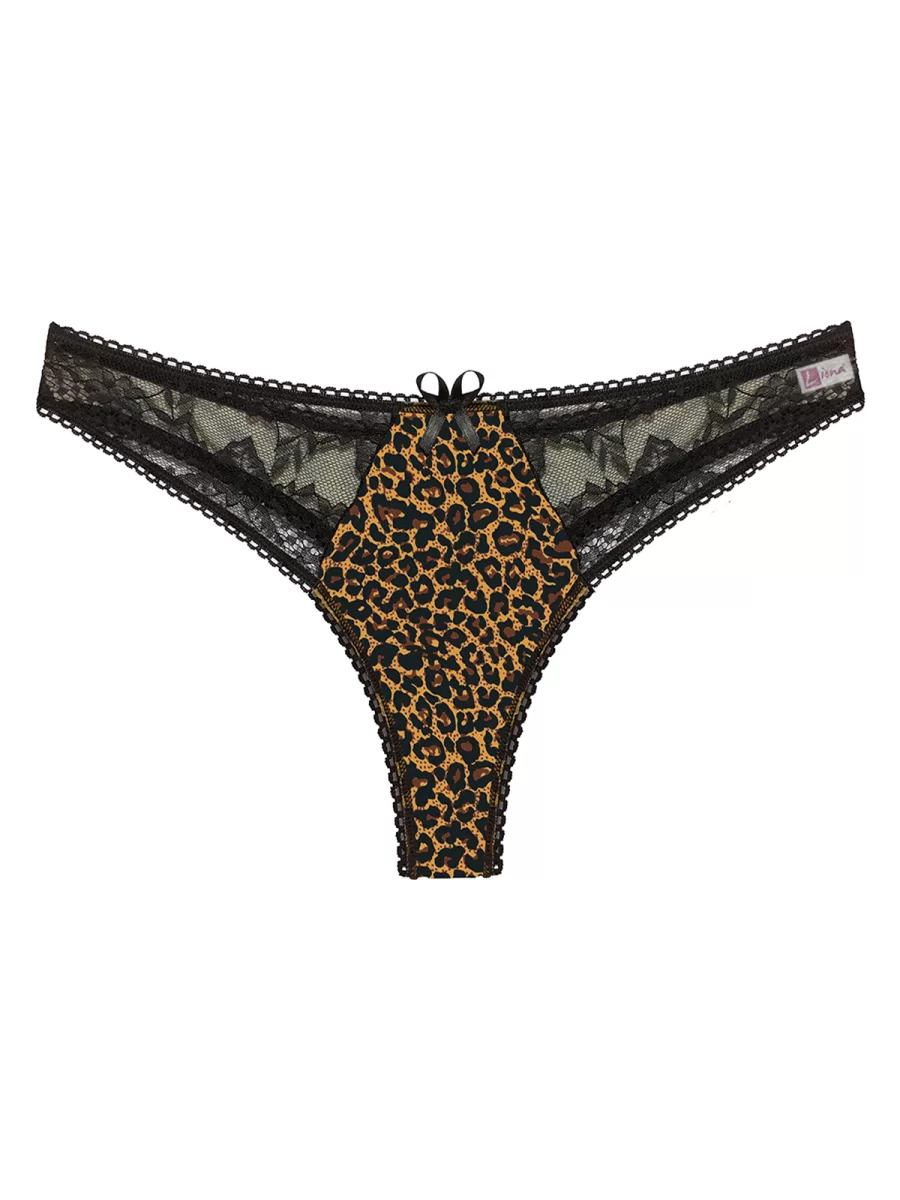 Büyük Beden Leopar Desenli Fantazi G String Bato Külot