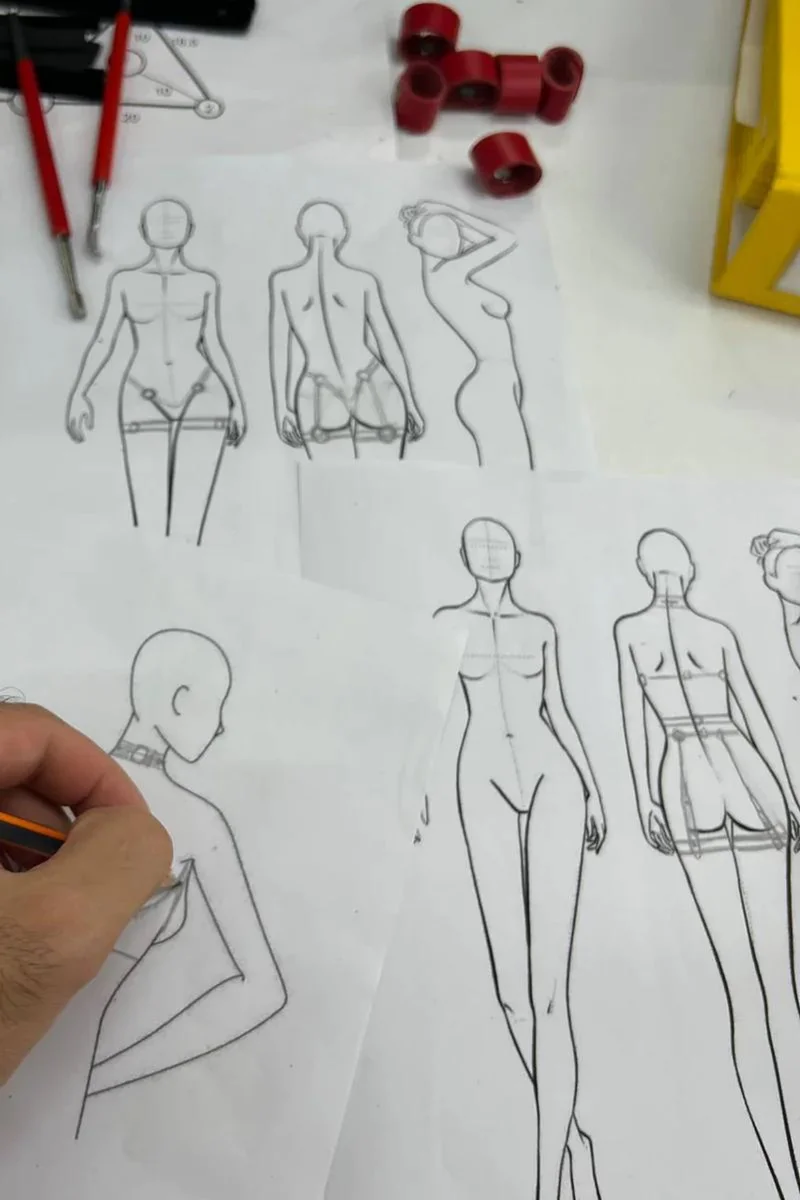 Siyah Tavşan Kulak Harness