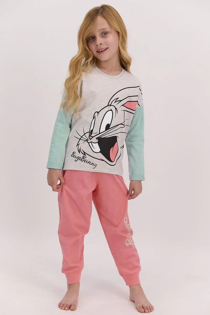 Roly Poly L1405-G Uzun Kol Kız Çocuk Pijama Takımı