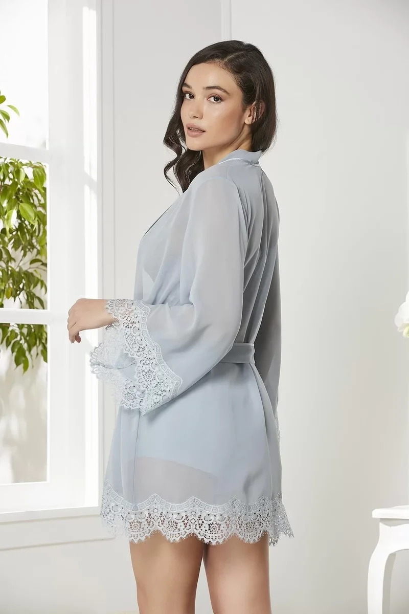 Pierre Cardin 7005 Sabahlıklı Şort Gecelik Takım