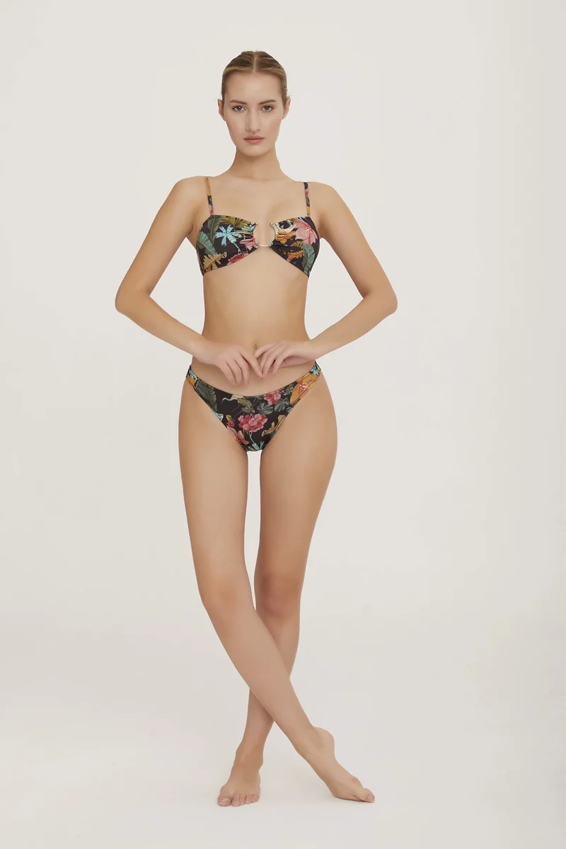 Lapieno 3540L Kadın Çiçek Desenli Bikini Takım