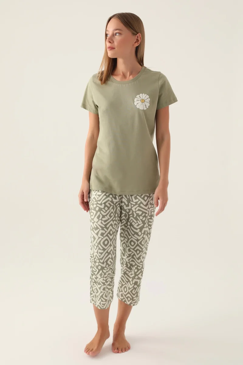 2870-S Kadın Kısa Kol Pijama Takım