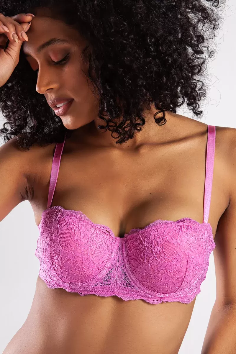 G.Colors Push Up Strapless Bra, Pembe Konforlu ve Şık Sütyen