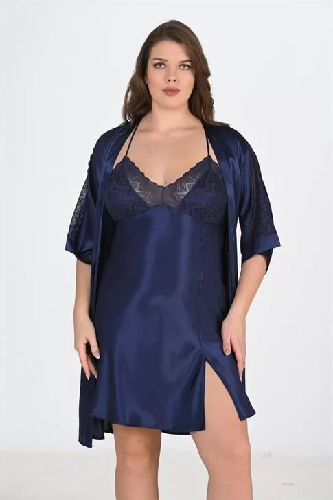 2'li Lacivert Sabahlık Takımı Bigsize 6215