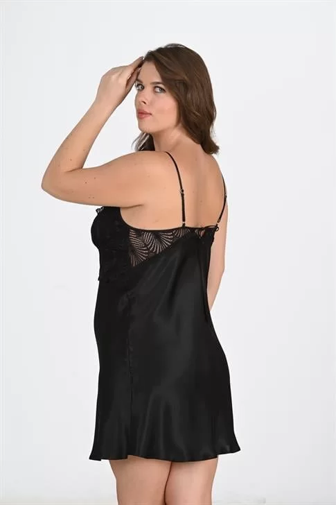 2'li Siyah Sabahlık Takımı Bigsize 6213