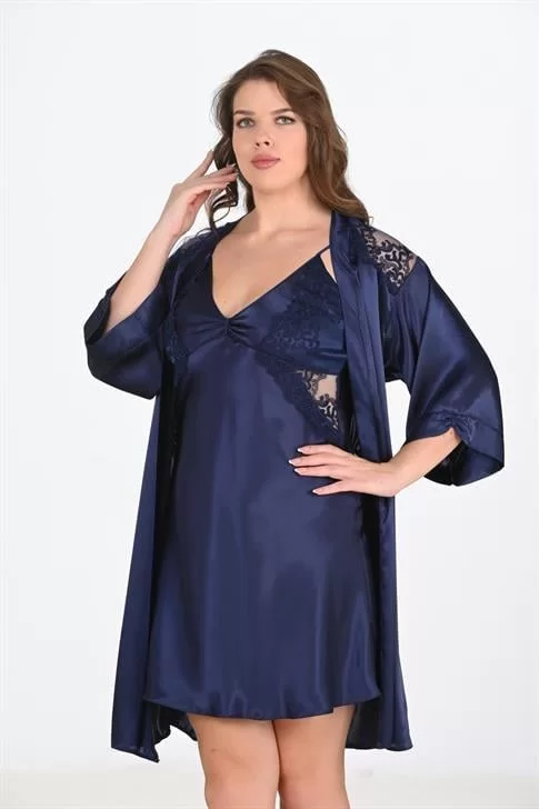 2'li Lacivert Sabahlık Takımı Bigsize 6208