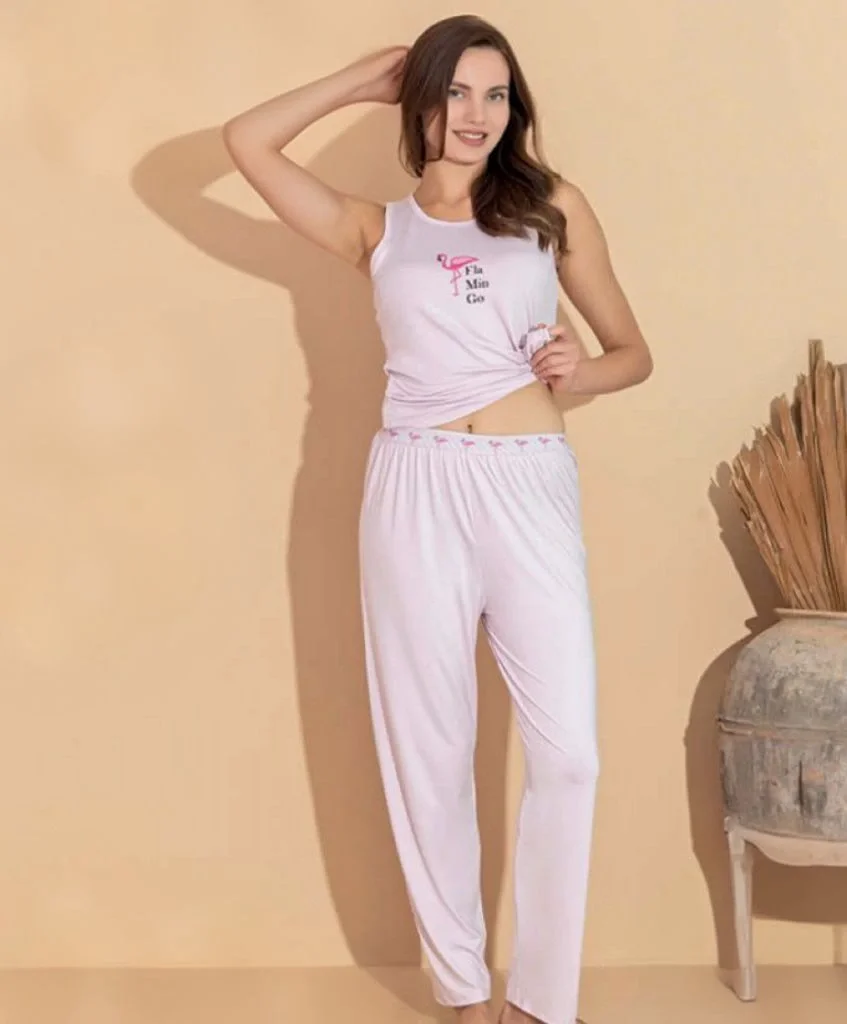 Boyraz 20608 Kadın Milan Kumaş Atlet Pijama Takımı