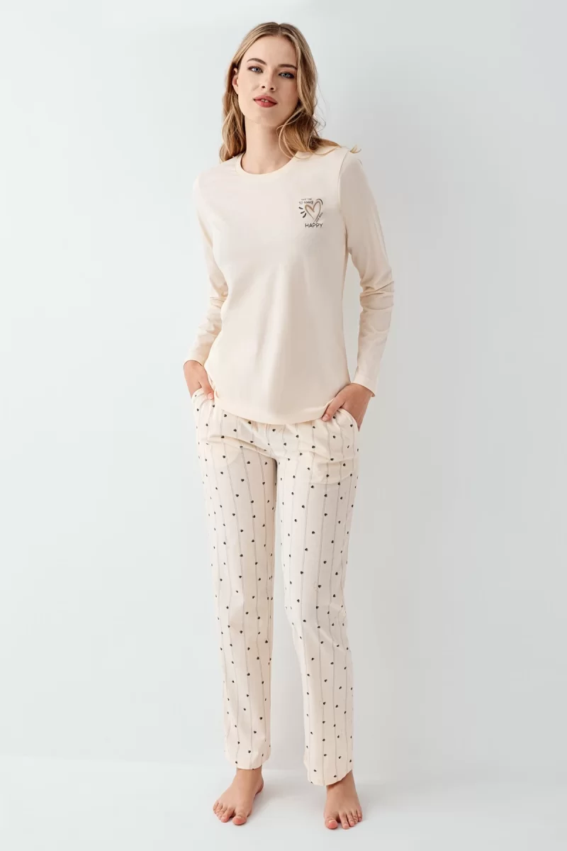 Arnetta 3434-S Kadın Uzun Kol Pijama Takım