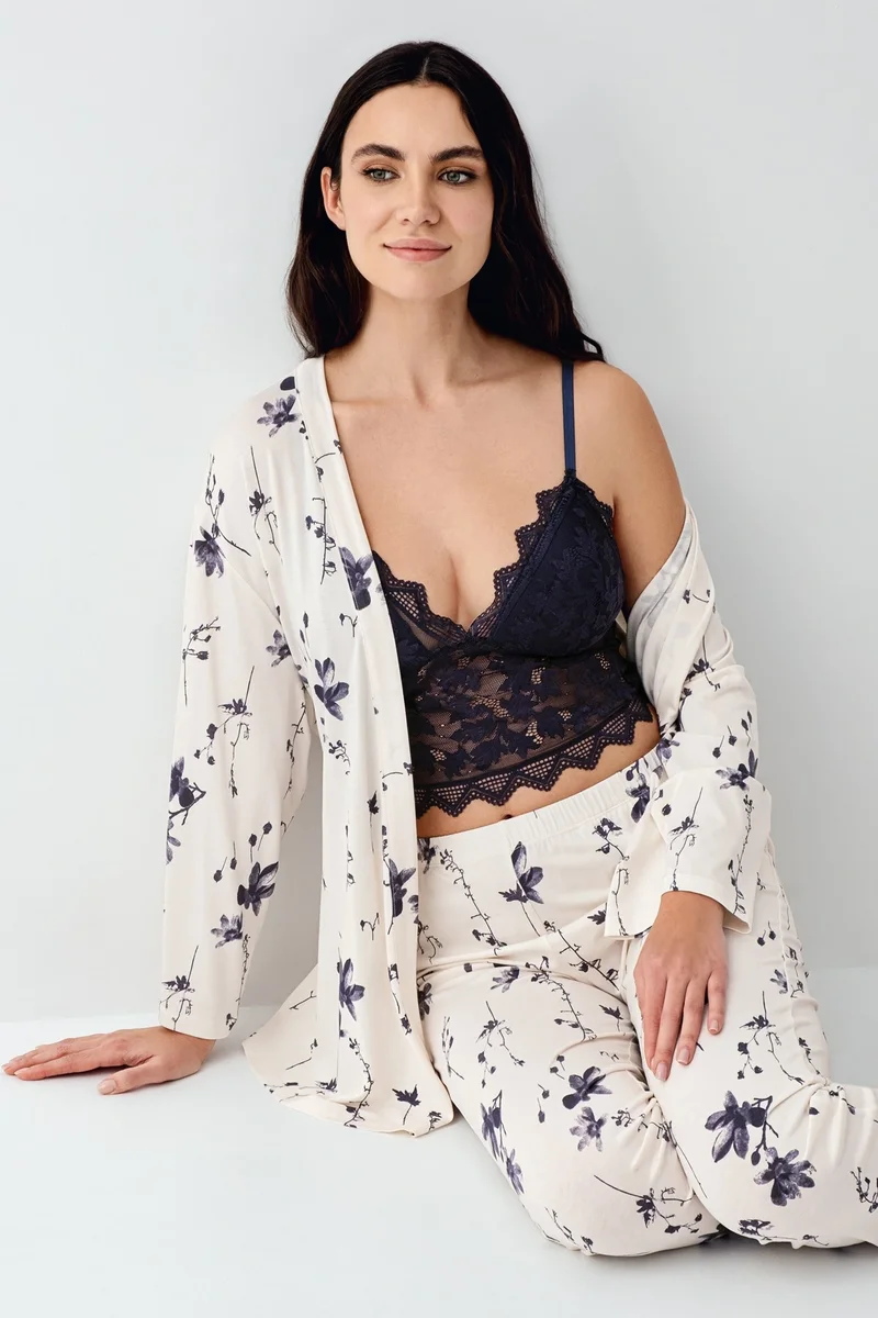 Arnetta 3414-S Kadın 3'lü Pijama Takımı