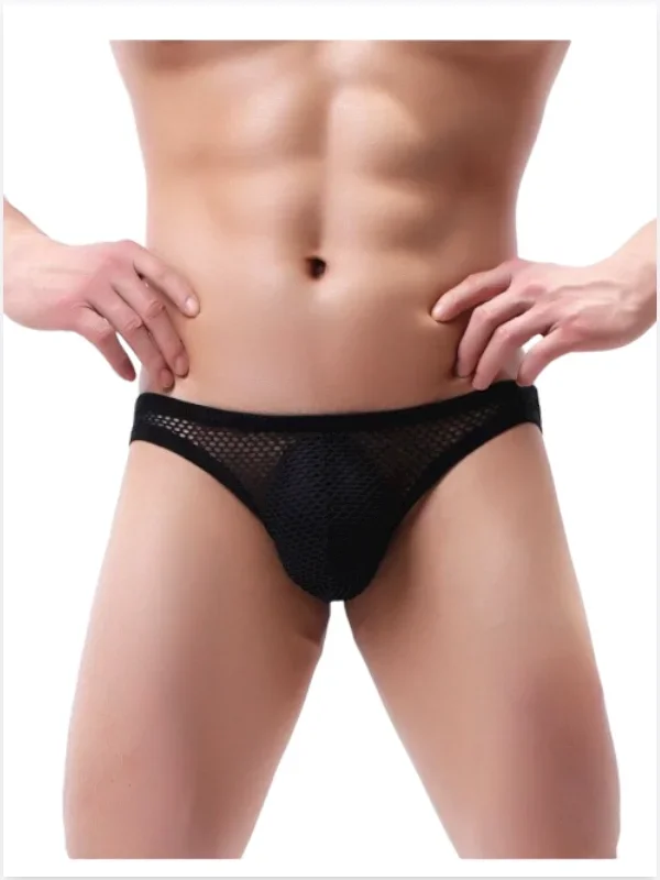 Fantezi Arkası Açık Seksi File Erkek Kilot ( PEDSİZ )