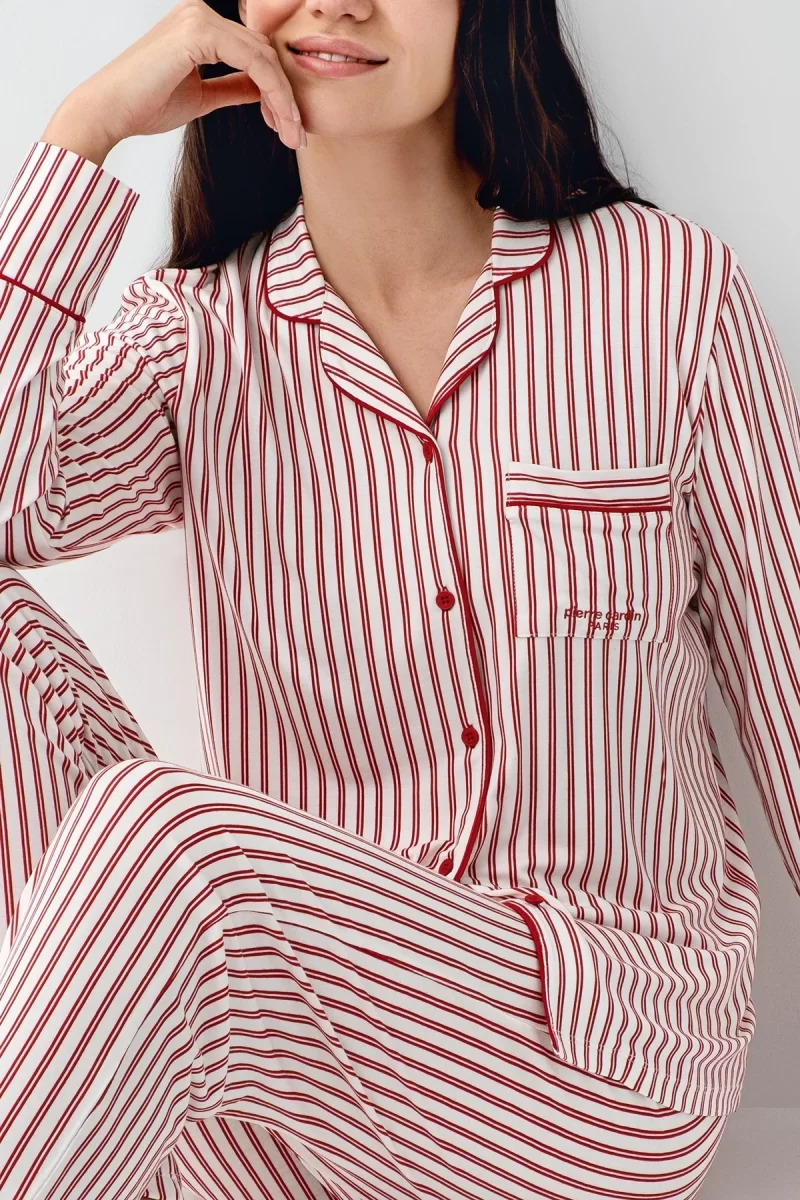 Pierre Cardin 9113-S Kadın Uzun Kollu Pijama Takımı