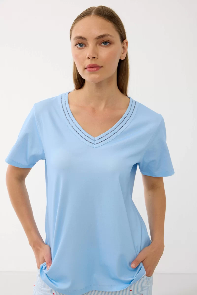 Anıl 11733  Kadın T-Shirt Ve Pantalon Takım